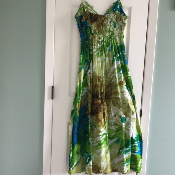 Lightweight Maxi Sundress 100% Cotton by Speed Control New York Like New - Picture 8 of 10